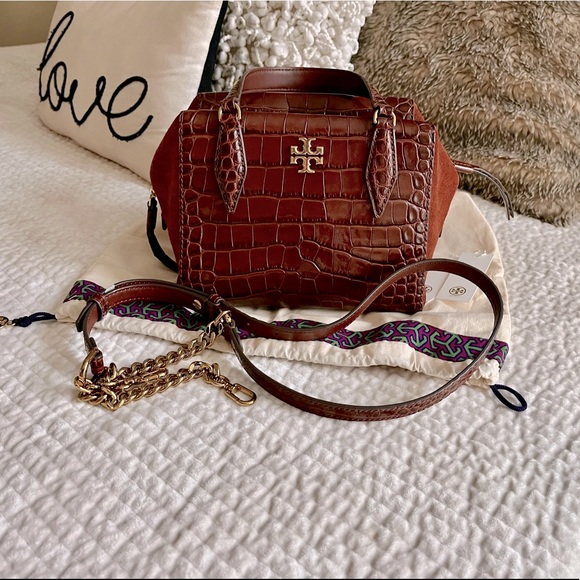 Kira Embossed Satchel - Picture 1 of 6